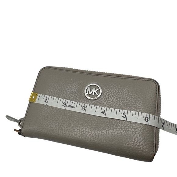MICHAEL KORS Gray Zip Around Wallet - Picture 7 of 9